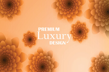 Elegant Spiral Floral Pattern Background