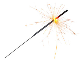 Sparkler with transparent background