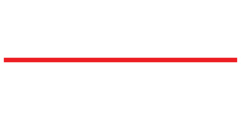 Red horizontal line on white background