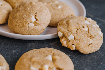 Homemade Thick Sourdough Discard  White Chocolate Chip Cookies