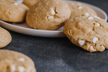 Bakery-Style Thick White Chocolate Cookies