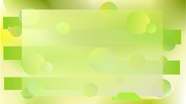 Green and yellow abstract design with geometrical shapes gradient background