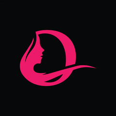 luxury initial letter Q for queen logo. Beauty woman hair salon golden logotype, symbol, icon design 