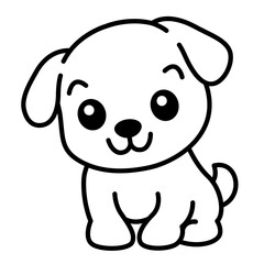 vector illustration of a dog
