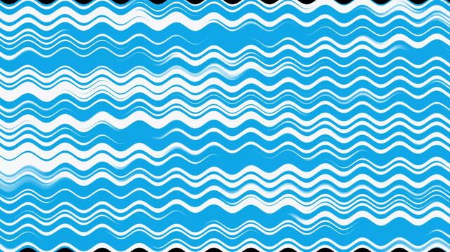 Blue abstract seamless chevron wave pattern for textile and wallpaper designs and Animated background 