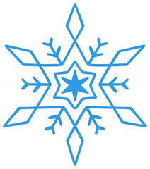 Winter Snowflake Illustration sticker