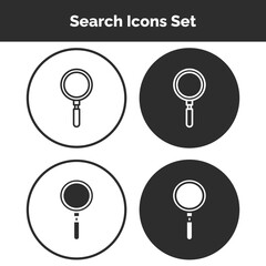 Search Icons Set — Modern, Minimal, and Finder-Themed Vector Collection