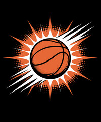 Obraz premium Basketball Player Vintage Basketball Lover