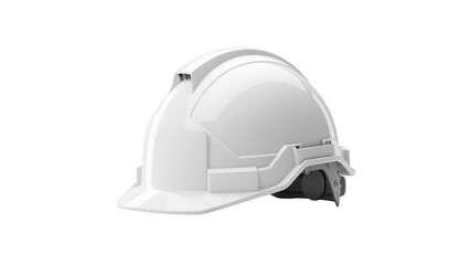 Fototapeta premium White safety hard hat isolated on white background