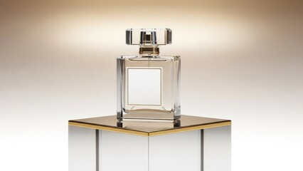 Luxury Perfume Bottle Product Shot Elegant Fragrance
