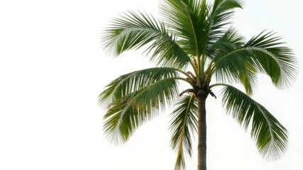 Video Couple relaxing on a bench beneath a palm tree, perfect for leisure or travel stock s
