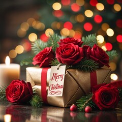 merry christmas gift box 