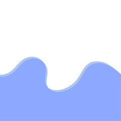 Modern Blue Liquid Wave Divider Vector Graphic