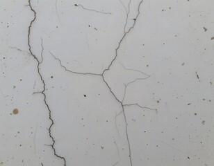Obraz premium Cracked White Surface with Intricate Fissures Creating an Abstract Pattern in a Minimalist Style