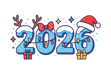 Holiday Season Cartoon Art for Website Banner