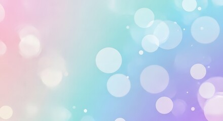 Soft pastel gradient background with shimmering bokeh lights and blur effect