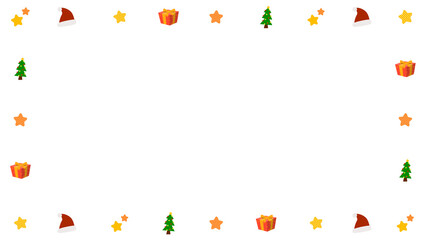 クリスマスグッズのフレーム_16:9