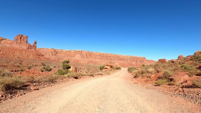 Utah Driving 5000 Valley Of The Gods