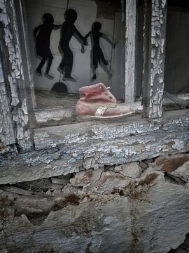 Echoes of forgotten memories within abandoned post-disaster industrial silence