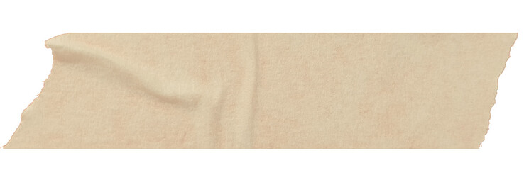 Beige Torn Masking Tape Lower Third Title Frame PNG Isolated on Transparent Background