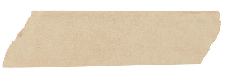 Classic Beige Masking Tape Lower Third Title Frame PNG Isolated on Transparent Background