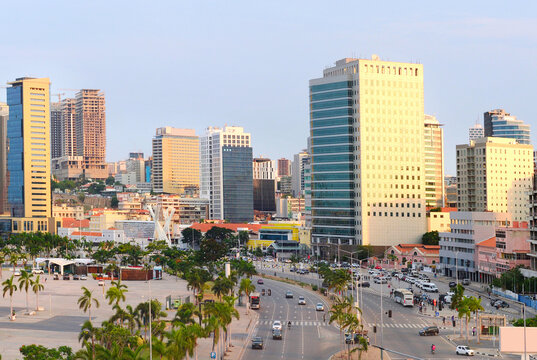 Luanda Marginal downtown cityscape Angola