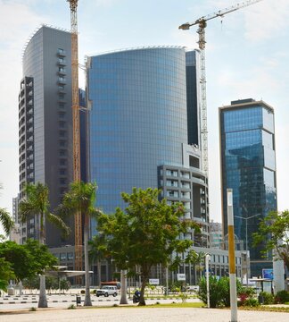 Luanda Marginal business construction. Angola