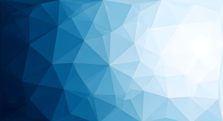 Geometric abstract blue gradient low poly background
