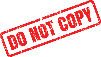 Red grunge rubber stamp states do not copy over a transparent backdrop