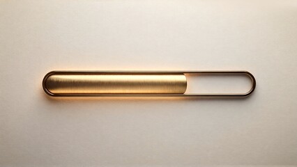 Elegant brushed brass hardware detail suggests luxury modern interior design progress indicator concept