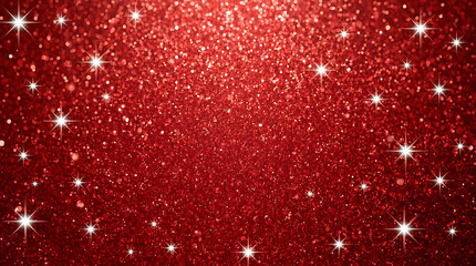 Stunning red glitter background with sparkling star accents for holiday magic and festive designs that captivate, perfect for seasonal celebrations