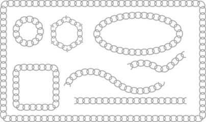 Obraz premium set of vintage frames