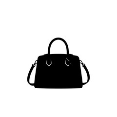 Women's fashion handbag silhouette icon with shoulder strap