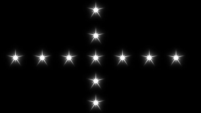 Twinkle star glitter sparkle animation,magical,and decorative projects,vector glowing star light effect doodle style,looping animation, shimmering light camera flashes stars on black screen.4K