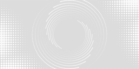 Dot white gray wave light technology texture background. Abstract big data digital concep modern dotted. Vector ilustration
