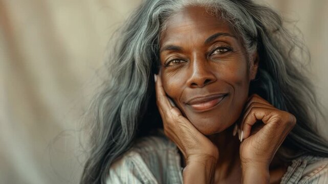 Video Portrait of an individual with lengthy locks