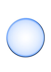Blue Circle With Small Black Dot And Rainbow Edges isolated on a transparent background