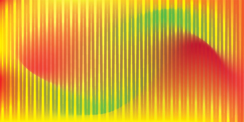 Summer sunshine and calm in radiant spectrum gradient color. Colorful ribbed fractal glass pattern shimmers with energy of summer warmth and joy blend into smooth lively shades. Vector illustration