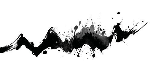 Vector white and black grunge zig zag brushstroke background design. hand draw black zig zag model brush stroke background texture.