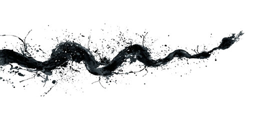 Vector white and black grunge zig zag brushstroke background design. hand draw black zig zag model brush stroke background texture.