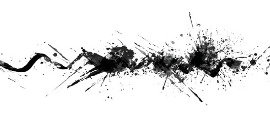 Vector white and black grunge zig zag brushstroke background design. hand draw black zig zag model brush stroke background texture.