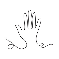 Simple one-line or single-line illustrations of various human body parts. Continuous line icon