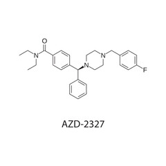 AZD-2327 Chemical Structure Illustration © Basstock
