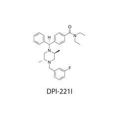 DPI-221 Molecular Structure Vector
