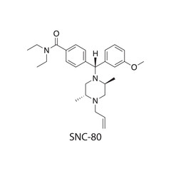 SNC-80 Molecular Structure Vector