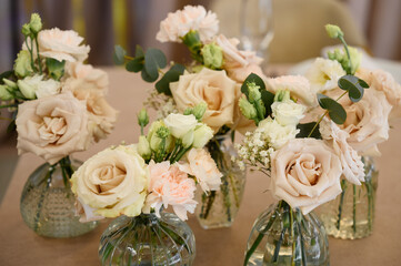 Flowers in wedding decorations