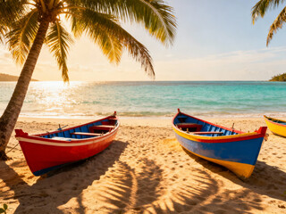 fishing boat on the beach