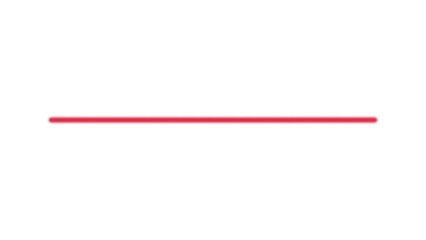 A striking minimalist composition featuring a vibrant red line against a black background.