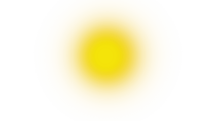 Radiant golden orb glows with inner light against a stark black backdrop effect