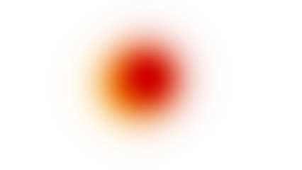 Abstract orb of blended reds, oranges and yellows creates a warm and fiery glow center.